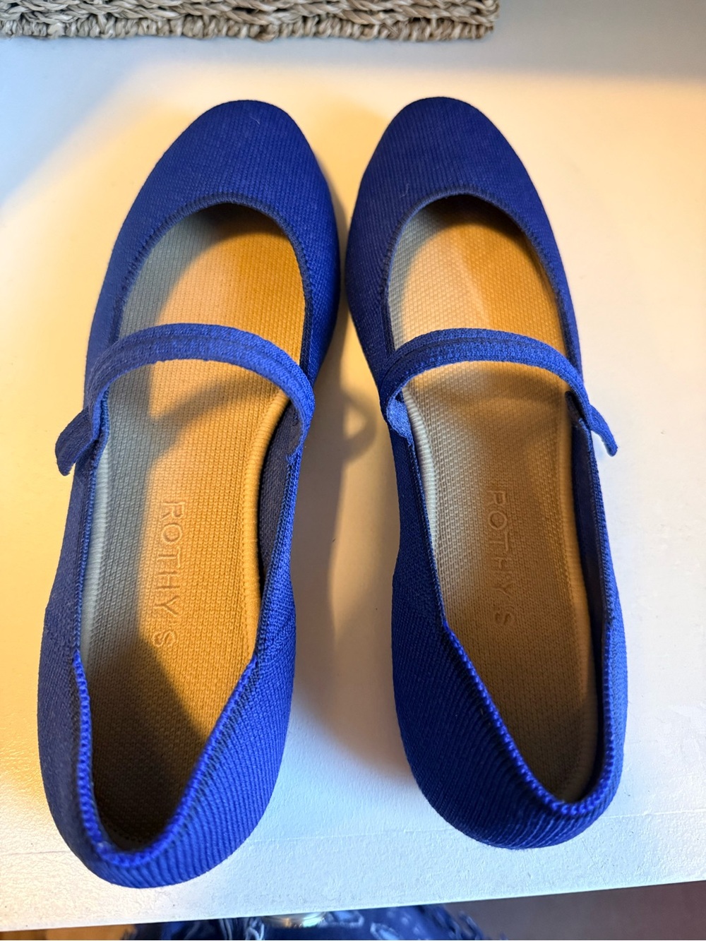 Rothy's Royal Blue Mary Jane Flats with Strap